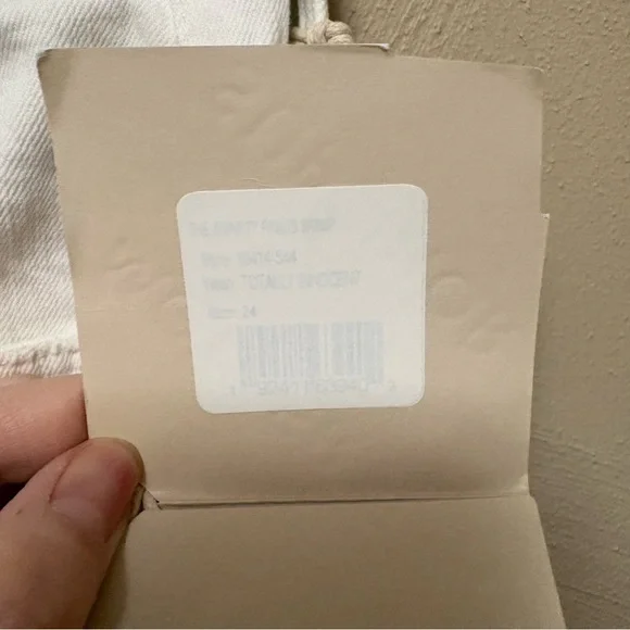 Mother Superior The Smarty Pants Skimp Jeans Totally Innocent White 24 NWT New - Picture 13 of 15